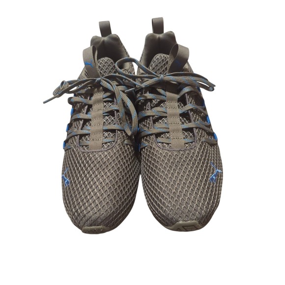 Mens PUMA Axelion Spark Gray Blue Running Shoe 8 - Picture 4 of 6